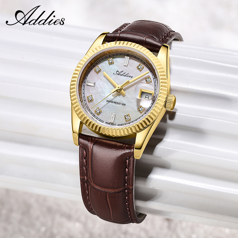 Waterproof Diving Watch - Addies 585 쿼츠 여성용 시계 28mm