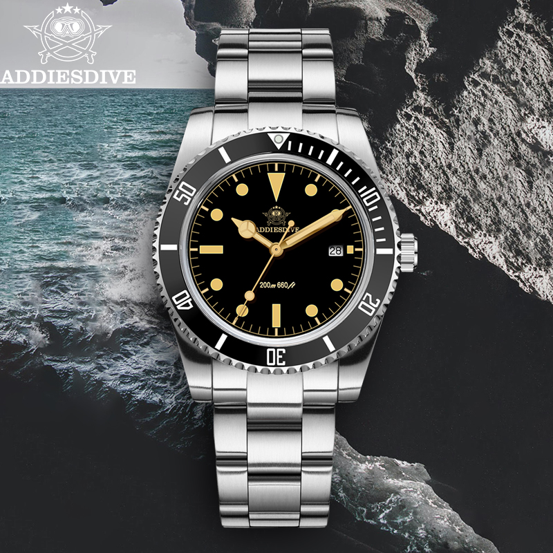 Waterproof Diving Watch - ADDIESDIVE 39mm 남성용 핫 워치 캘린더