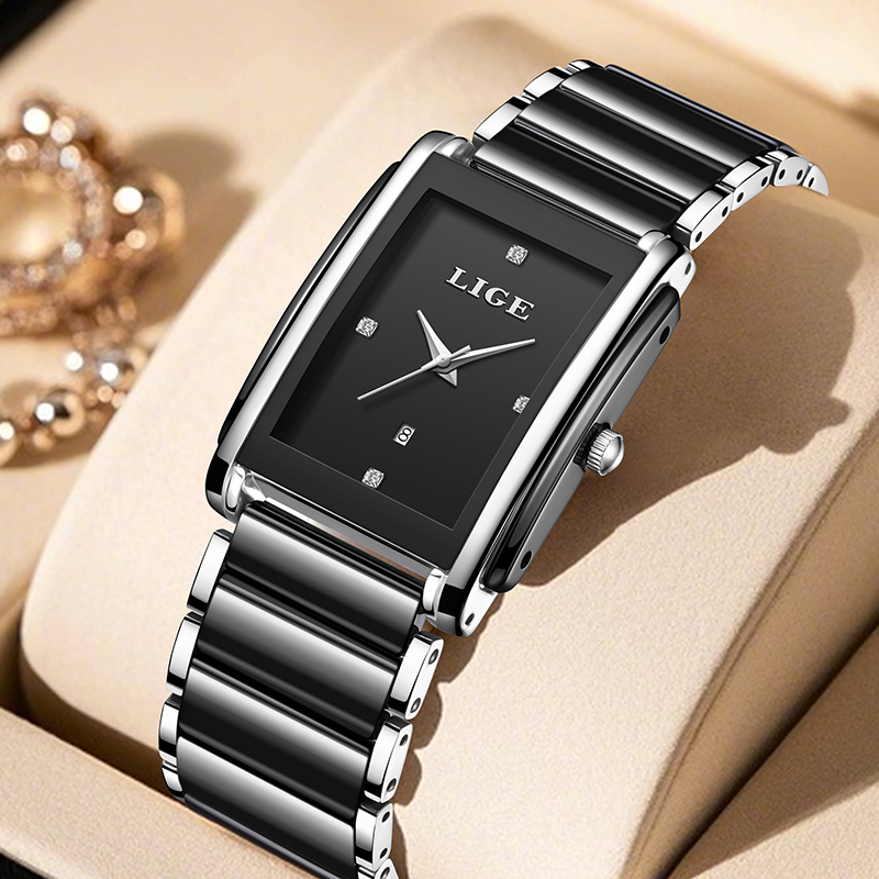 Luxury Ceramic Watch - LIGE 새로운 럭셔리 여성 시계 우아한