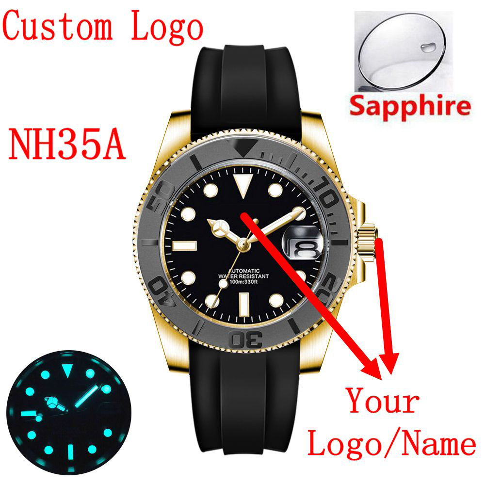 Luxury Ceramic Watch - 커스텀 로고 40m럭셔리 NH35/ 미요타 오토매틱