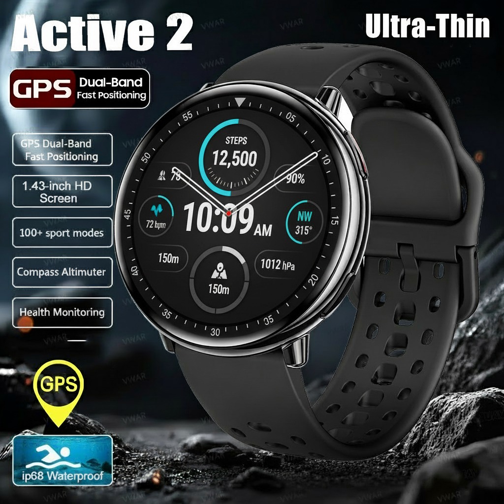 Smartwatch Samsung Watches For Men - 2025년 신형 액티브 2 스마트워치 내장