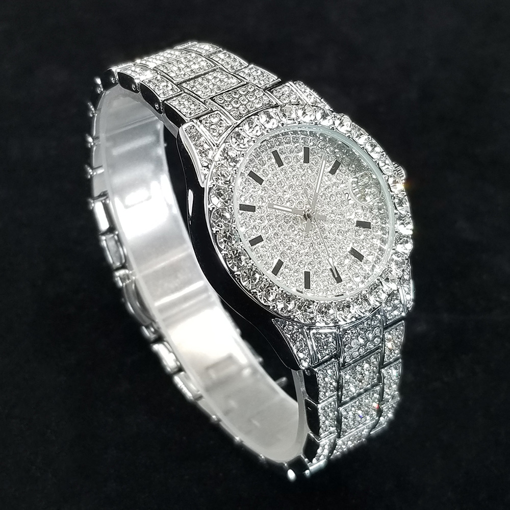 우아한 다이아몬드 시계 여성 패션 실버 라운드 스테인리 - Luxury Ceramic Watch 리뷰 및 가격