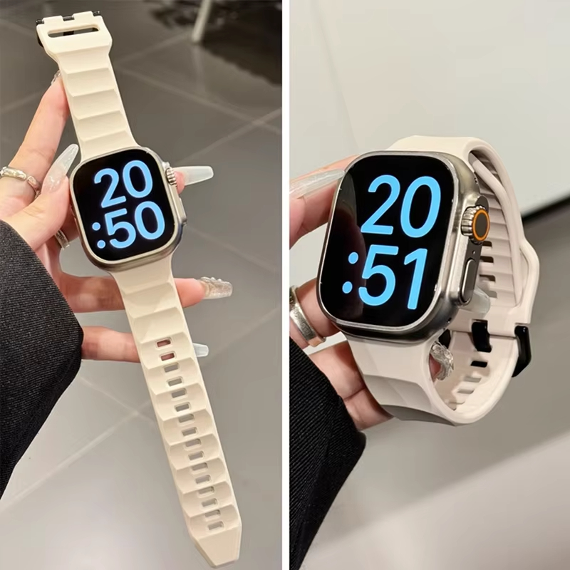 내구성 있는 웨이브 실리콘 시계줄 (애플워치 시리즈 1 - Smartwatch Apple Watches For Women 리뷰 및 가격