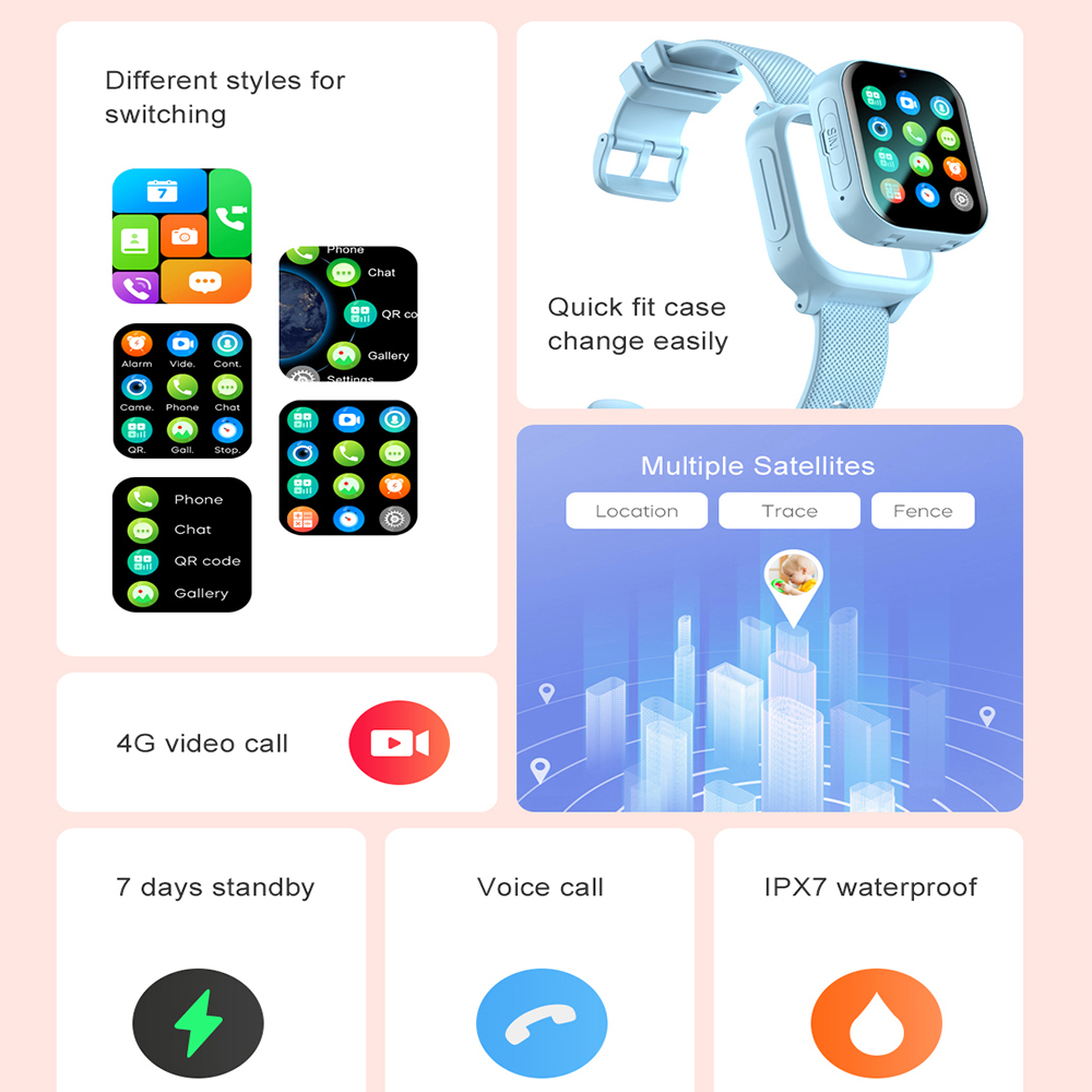 스마트워치 키즈 4G GPS WIFI 영상통화 SOS  - Smartwatch Watches Gift For Boys 리뷰 및 가격