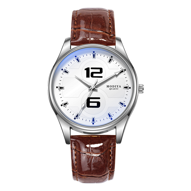 럭셔리 남성용 쿼츠 시계 블루 라이트 가죽 스트랩 손목 - Smartwatch Watches Gift For Boys 리뷰 및 가격