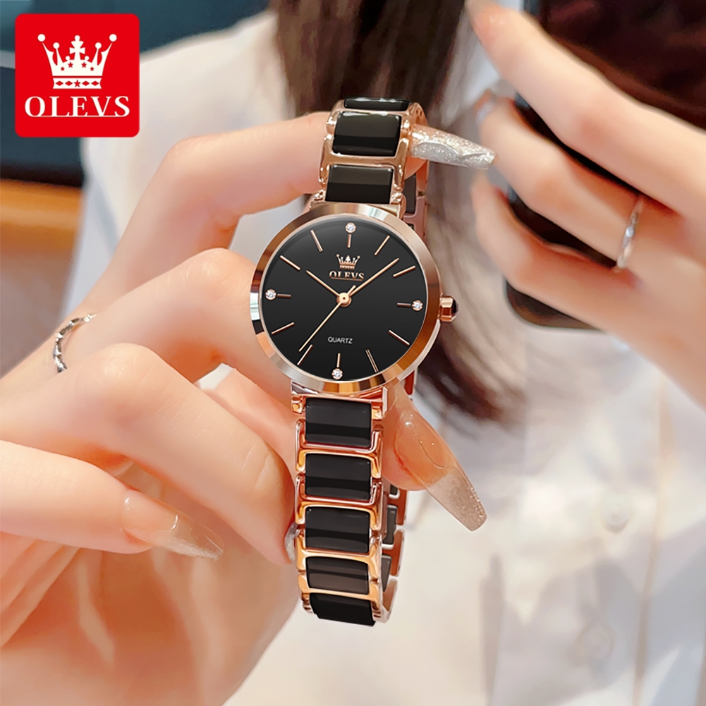 OLEVS 여성 시계 5877 고급스러운 우아한 쿼츠  - Luxury Ceramic Watch 리뷰 및 가격