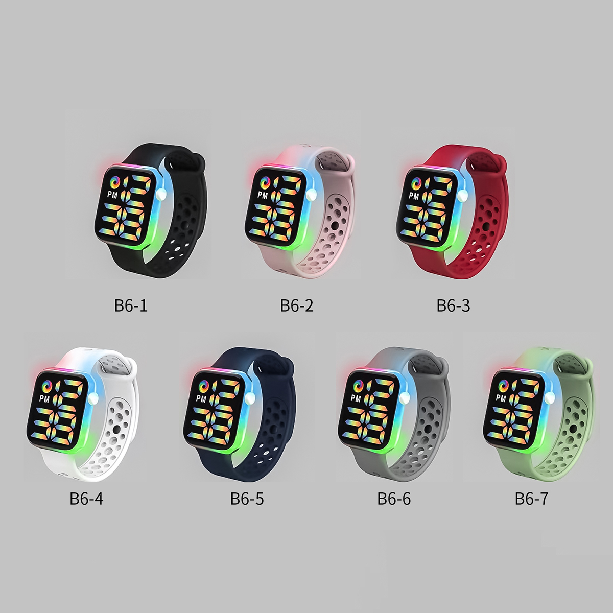 어린이 스마트 전자 시계, 다채로운 LED 빛나는 터치 - Smartwatch Watches Gift For Boys 리뷰 및 가격
