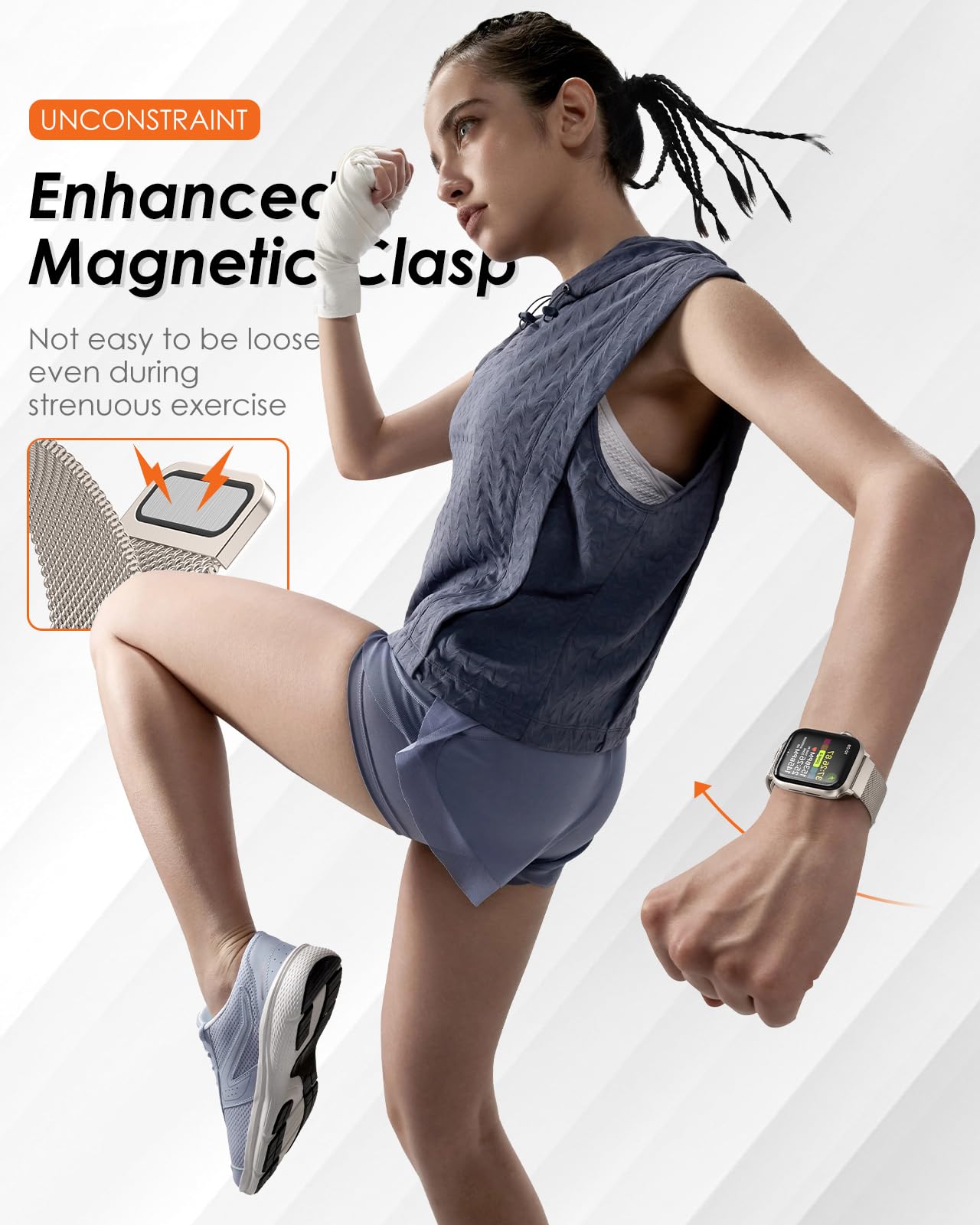 애플 워치 밴드용 밀라니즈 스트랩 44mm 40mm 4 - Smartwatch Apple Watches For Women 리뷰 및 가격