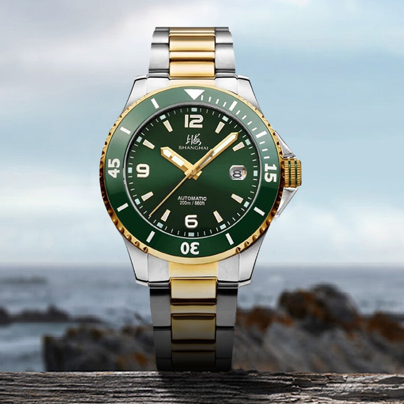 상하이 워치 내셔널 3080 그린 워터 고스트 다이빙  - Waterproof Diving Watch 리뷰 및 가격