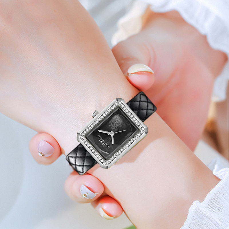 패션 가죽 여성 시계 직사각형 골드 방수 우아한 손목시 - Luxury Ceramic Watch 리뷰 및 가격