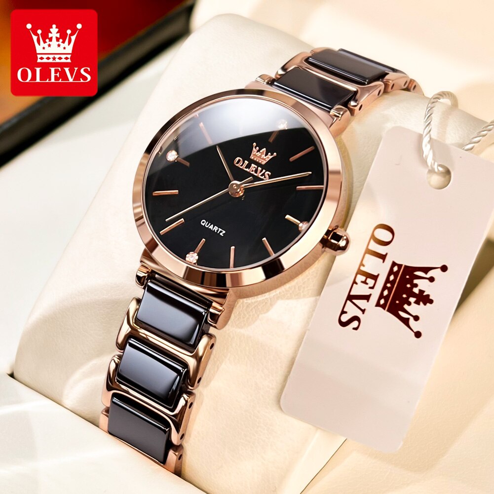OLEVS 여성용 패션 시계, Relogio Femin - Luxury Ceramic Watch 리뷰 및 가격