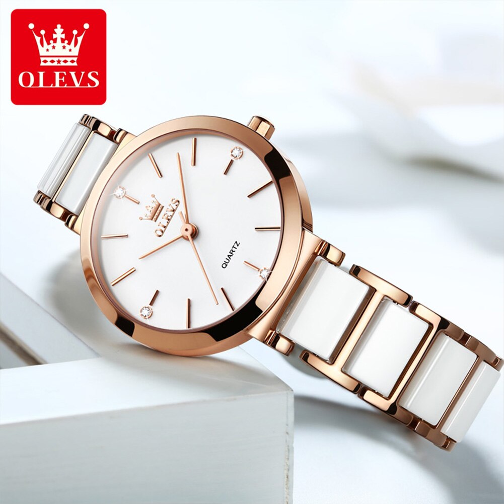OLEVS 여성용 패션 시계, Relogio Femin - Luxury Ceramic Watch 리뷰 및 가격