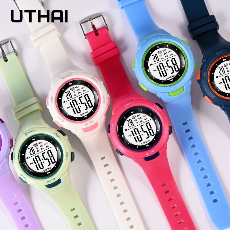 UTHAI 어린이 시계 스포츠 패션 빛나는 방수 알람  - Smartwatch Watches Gift For Boys 리뷰 및 가격